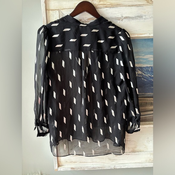 Alice + Olivia sheer black blouse - Picture 10 of 10